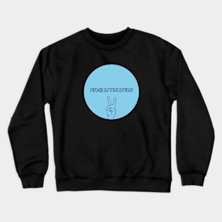 Procrastination, blue Crewneck Sweatshirt